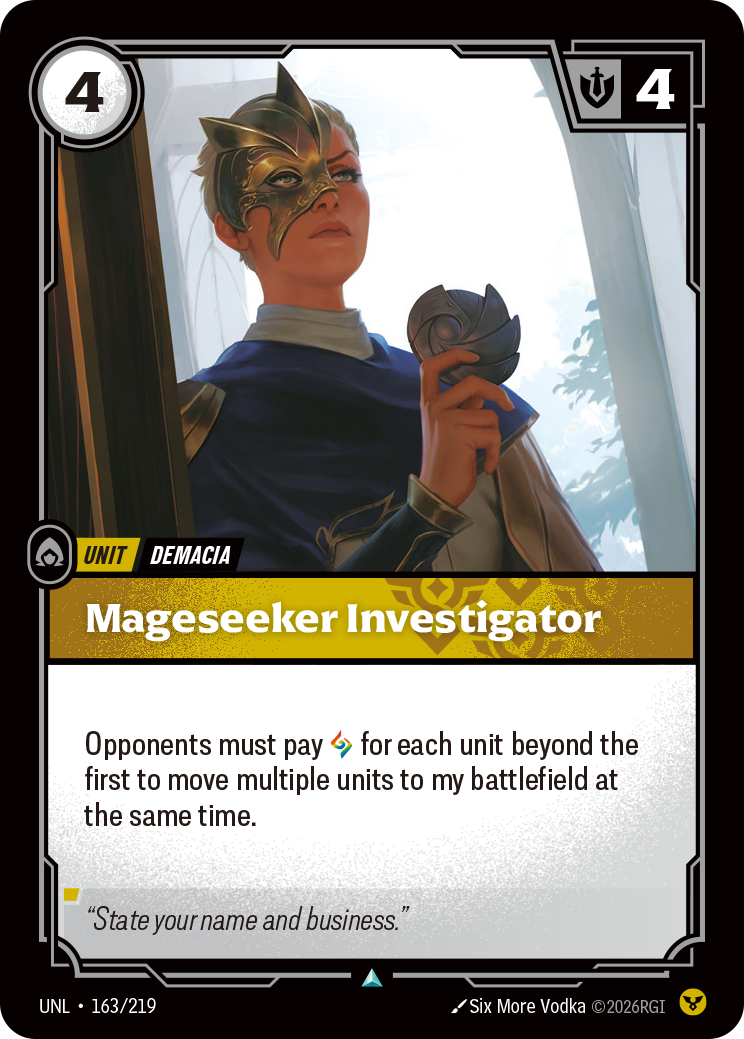 Mageseeker Investigator — Unleashed — Uncommon — Unit