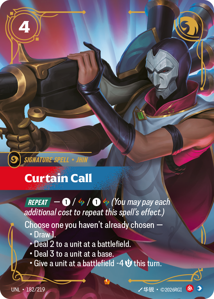 Curtain Call — Unleashed — Epic — Spell