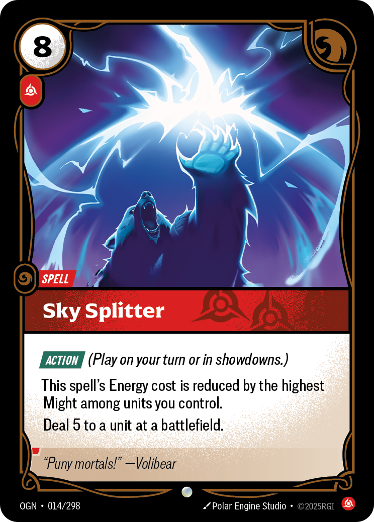 Sky Splitter — Origins — Common — Spell