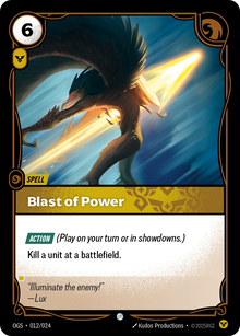 Blast of Power — Proving Grounds — Common — Spell