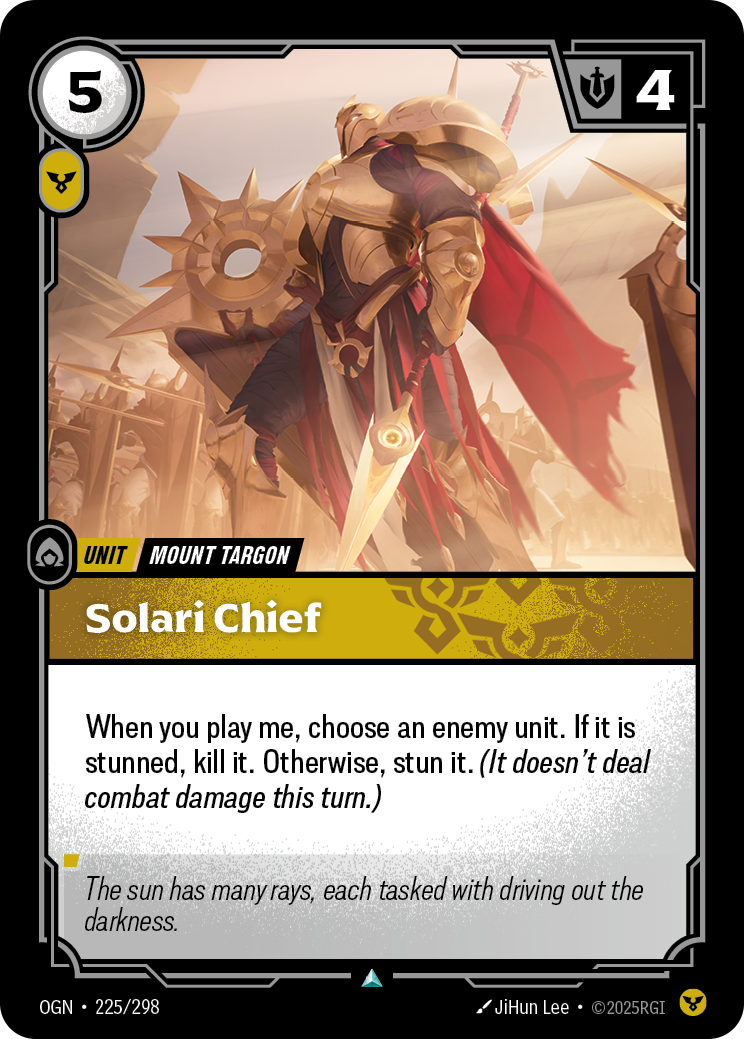 Solari Chief — Origins — Uncommon — Unit