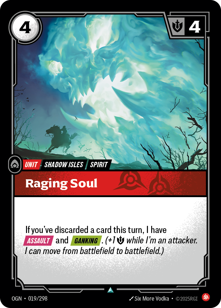 Raging Soul — Origins — Uncommon — Unit