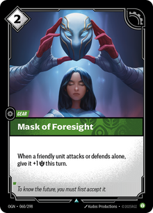 Mask of Foresight — Origins — Uncommon — Gear