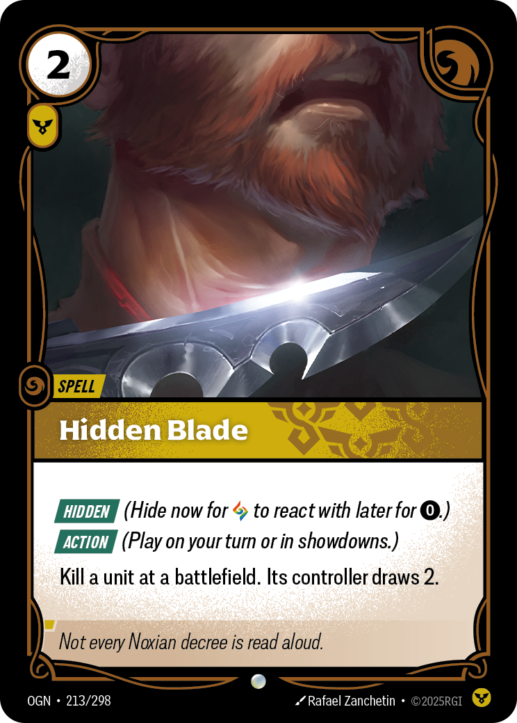 Hidden Blade — Origins — Common — Spell