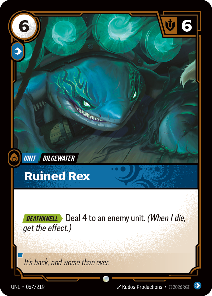 Ruined Rex — Unleashed — Common — Unit