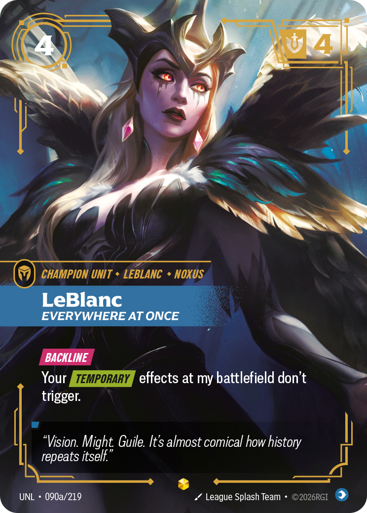 LeBlanc - Everywhere At Once (Alternate Art) — Unleashed — Showcase — Unit