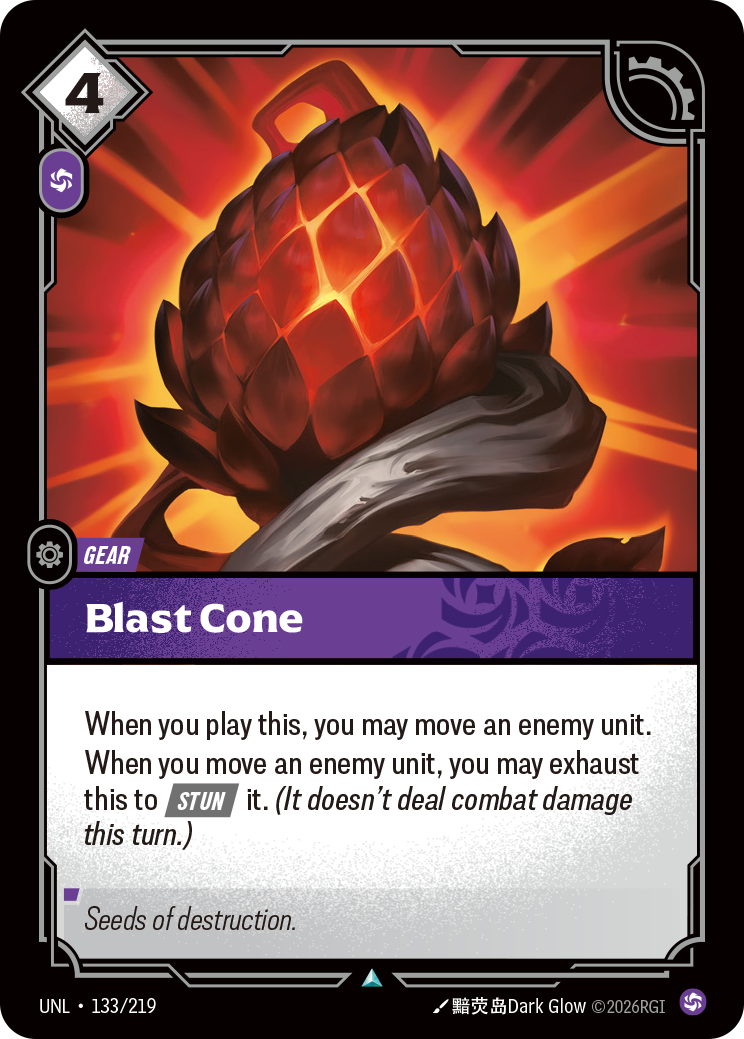 Blast Cone — Unleashed — Uncommon — Gear