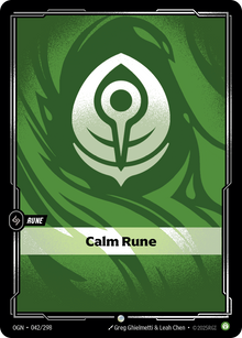 Calm Rune — Origins — Common — Rune