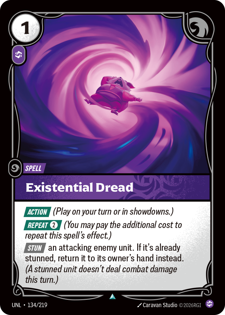 Existential Dread — Unleashed — Uncommon — Spell