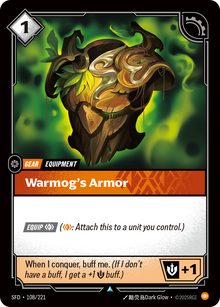 Warmog's Armor — SFD — Uncommon — Gear