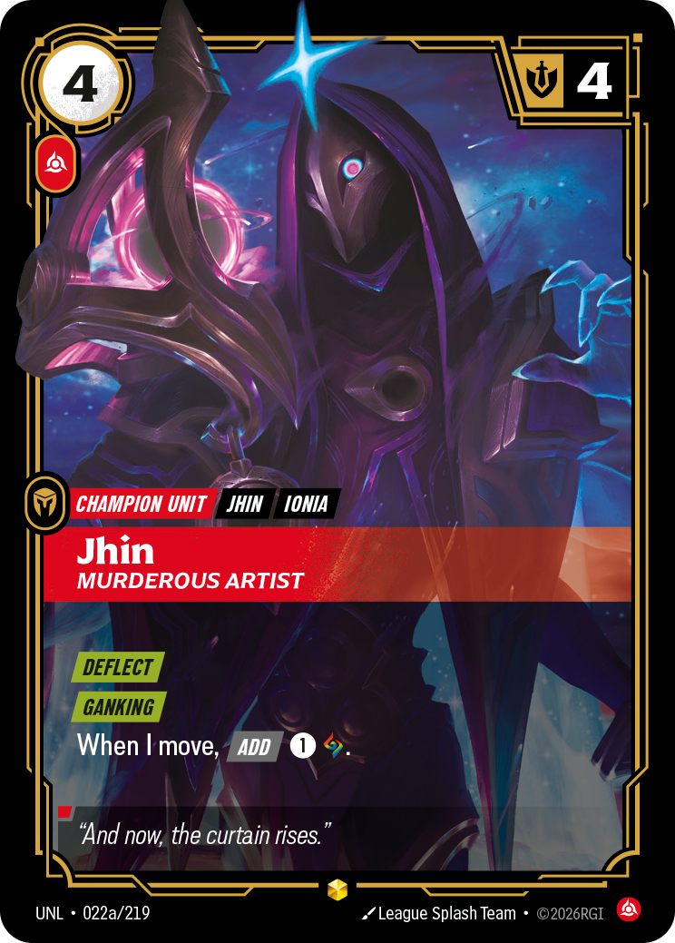 Jhin - Murderous Artist (Alternate Art) — Unleashed — Showcase — Unit