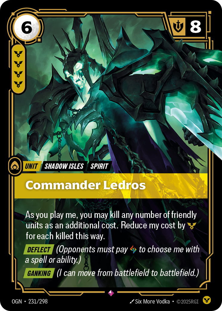 Commander Ledros — Origins — Rare — Unit
