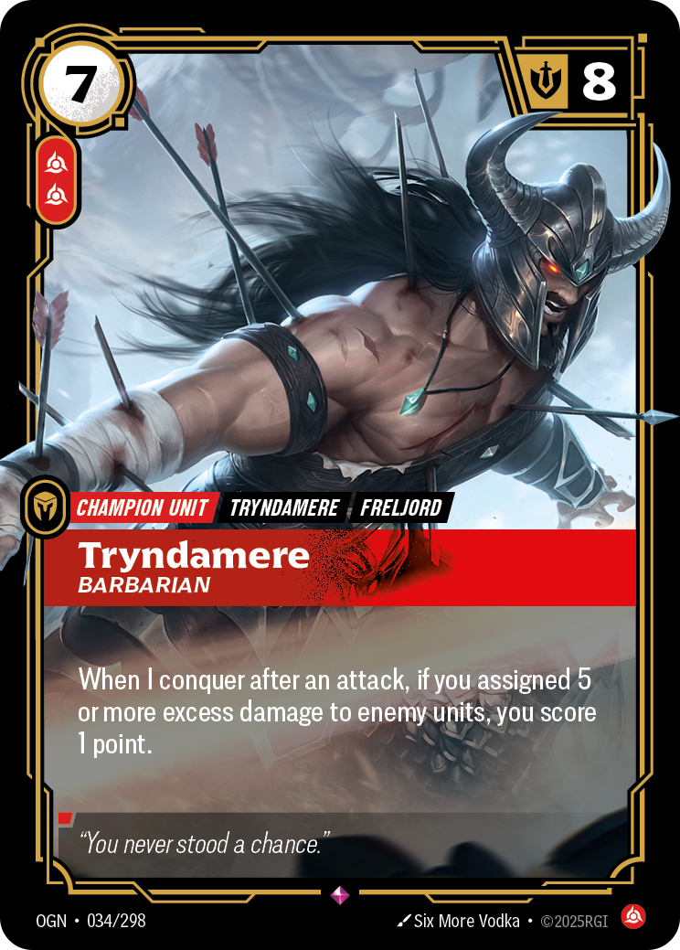 Tryndamere, Barbarian — Origins — Rare — Unit