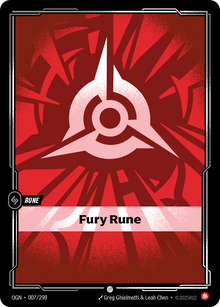 Fury Rune — Origins — Common — Rune