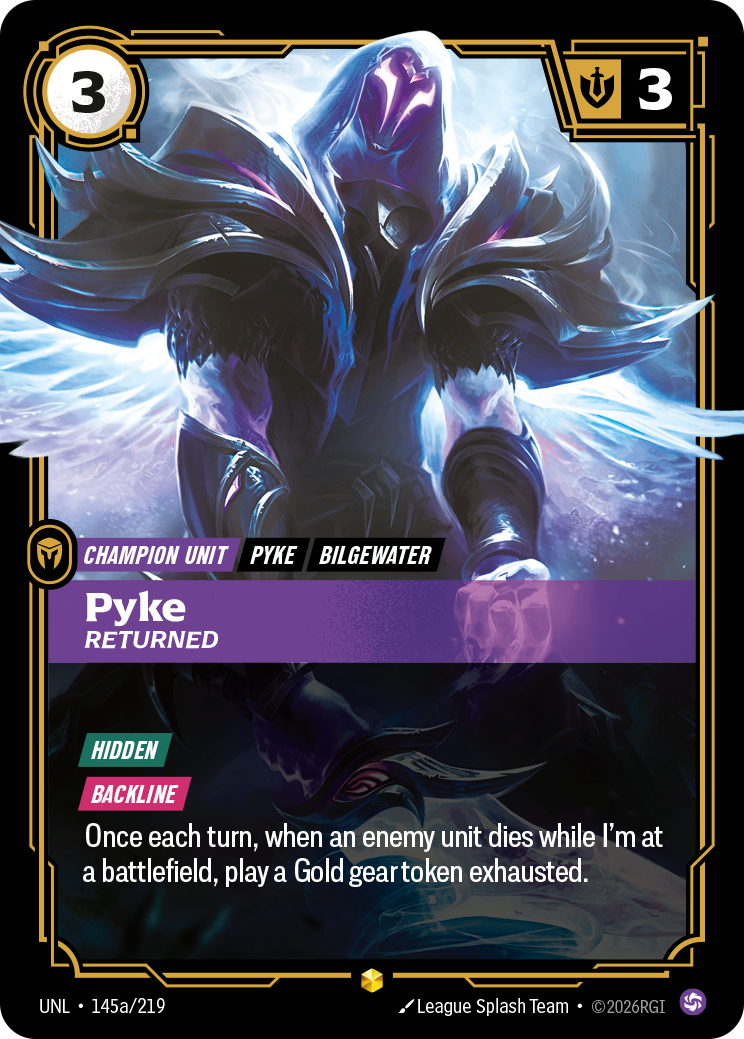 Pyke - Returned (Alternate Art) — Unleashed — Showcase — Unit