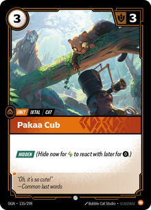 Pakaa Cub — Origins — Common — Unit