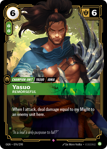 Yasuo, Remorseful — Origins — Rare — Unit