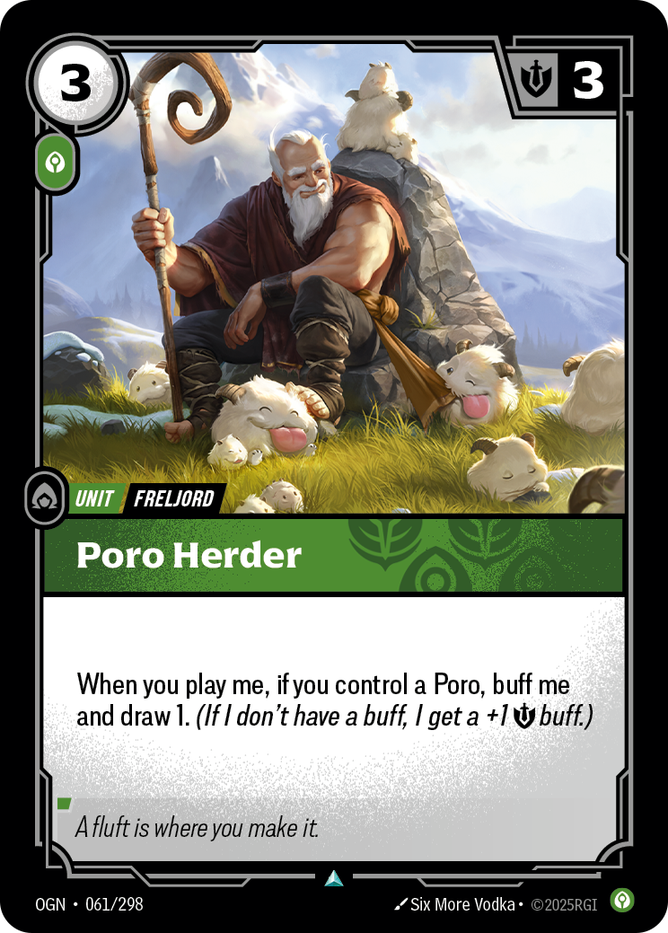 Poro Herder — Origins — Uncommon — Unit