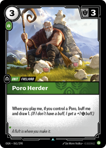 Poro Herder — Origins — Uncommon — Unit