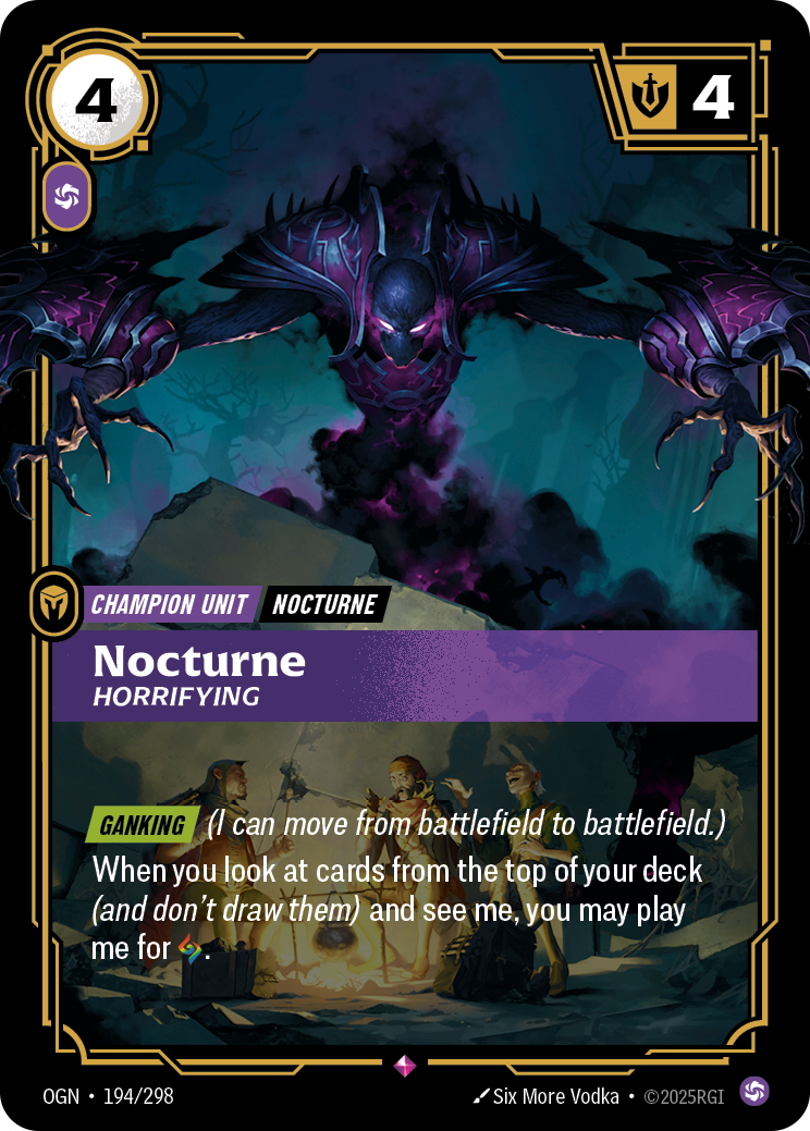 Nocturne, Horrifying — Origins — Rare — Unit