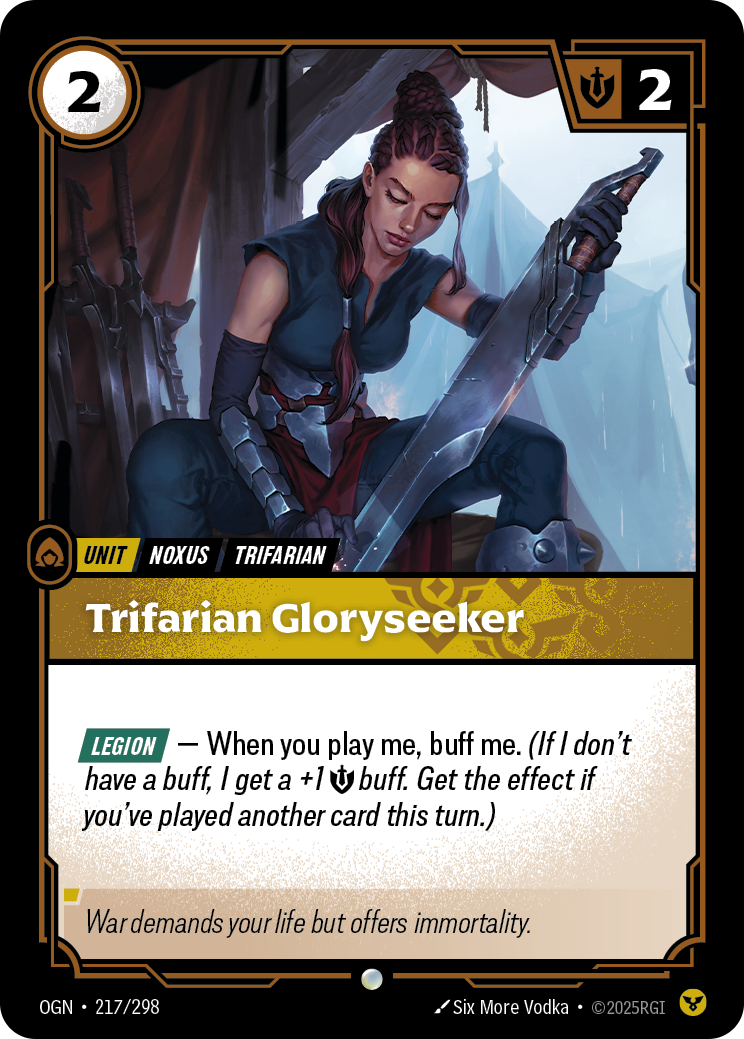 Trifarian Gloryseeker — Origins — Common — Unit
