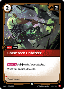 Chemtech Enforcer — Origins — Common — Unit