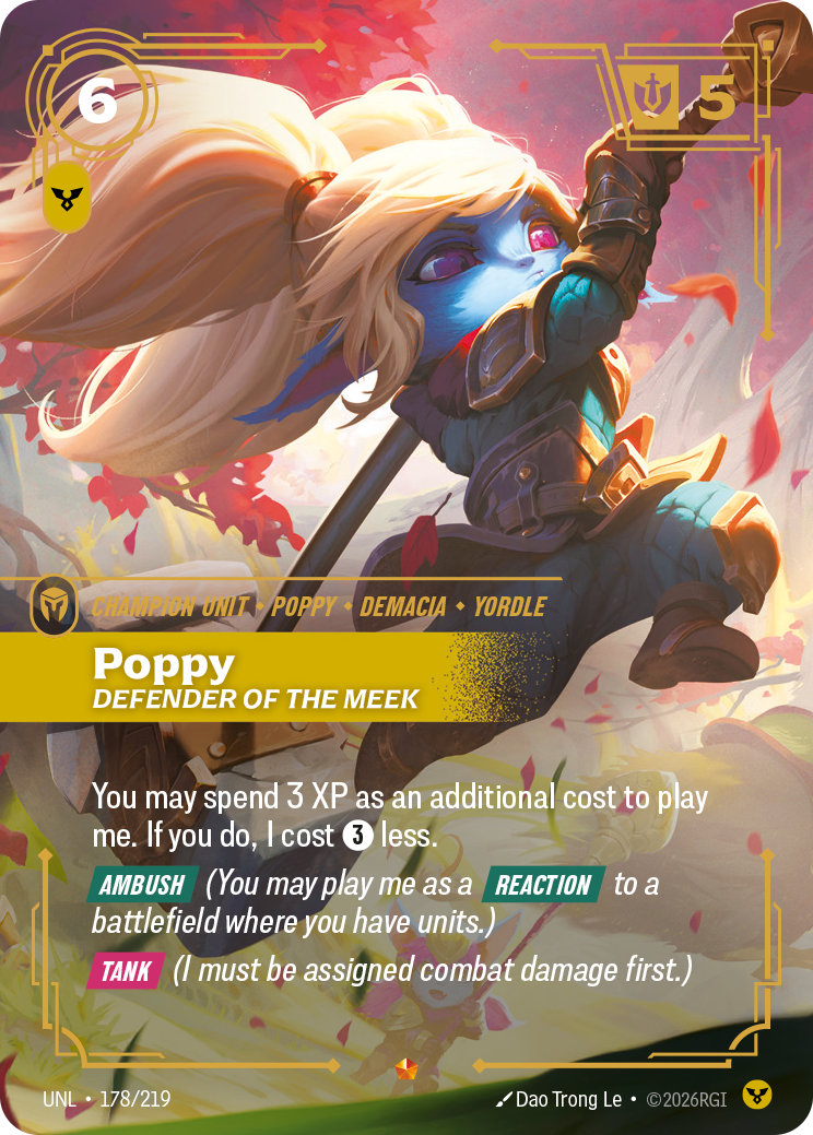 Poppy - Defender of the Meek — Unleashed — Epic — Unit