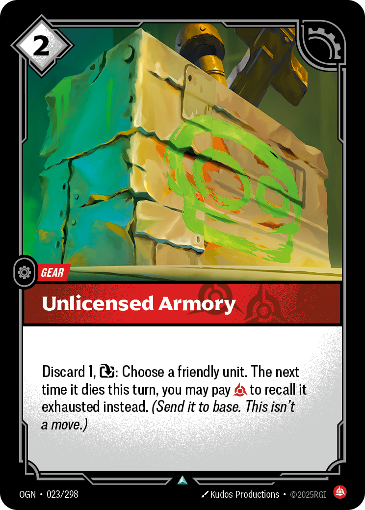 Unlicensed Armory — Origins — Uncommon — Gear