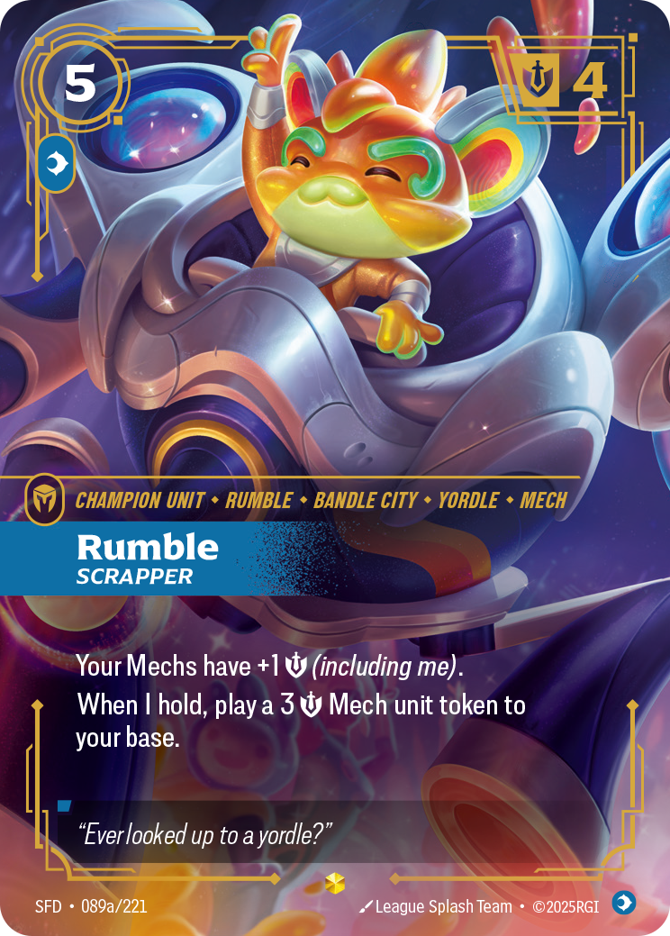 Rumble, Scrapper — SFD — Showcase — Unit