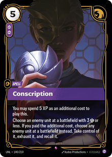 Conscription — Unleashed — Rare — Spell