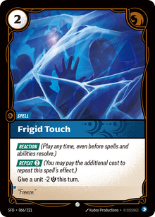 Frigid Touch — SFD — Common — Spell