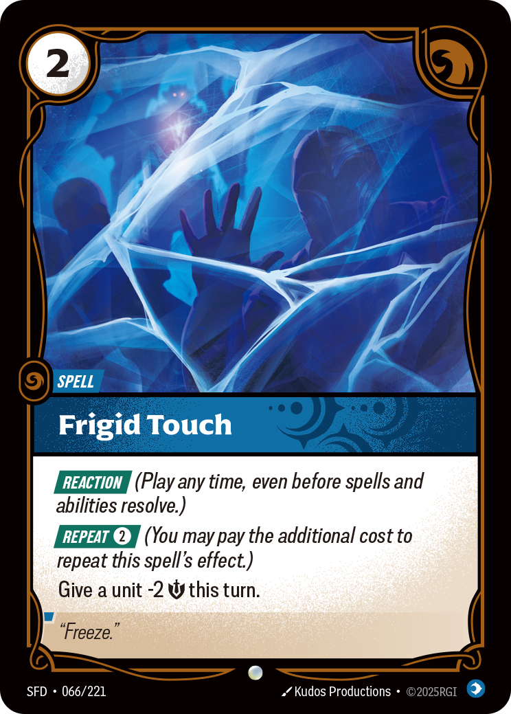 Frigid Touch — SFD — Common — Spell