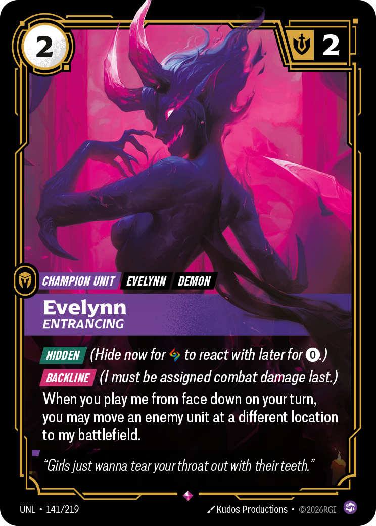 Evelynn - Entrancing — Unleashed — Rare — Unit