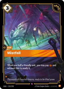 Mistfall — Origins — Rare — Gear