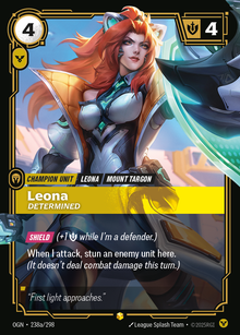Leona, Determined — Origins — Showcase — Unit