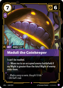 Maduli the Gatekeeper — Unleashed — Rare — Unit