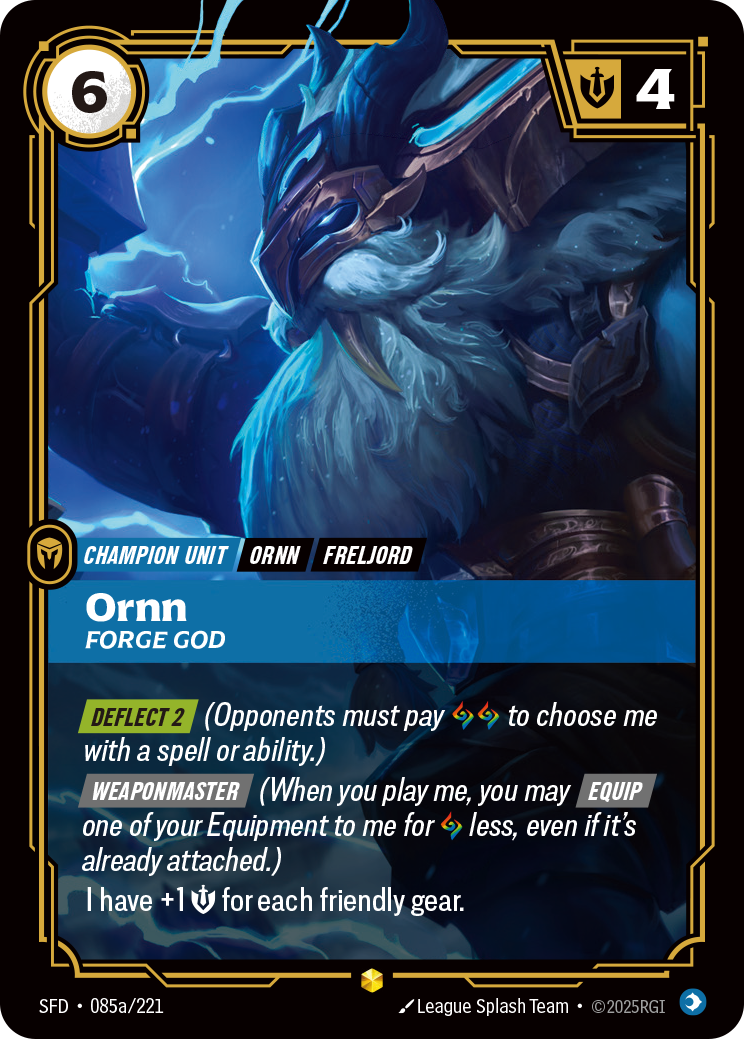 Ornn, Forge God — SFD — Showcase — Unit