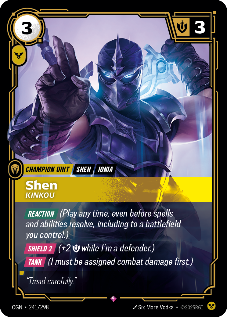 Shen, Kinkou — Origins — Rare — Unit