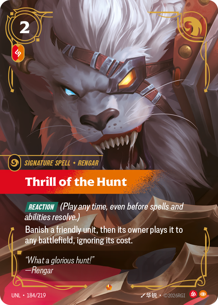 Thrill of the Hunt — Unleashed — Epic — Spell