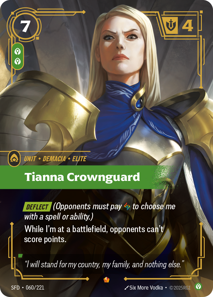 Tianna Crownguard — SFD — Epic — Unit
