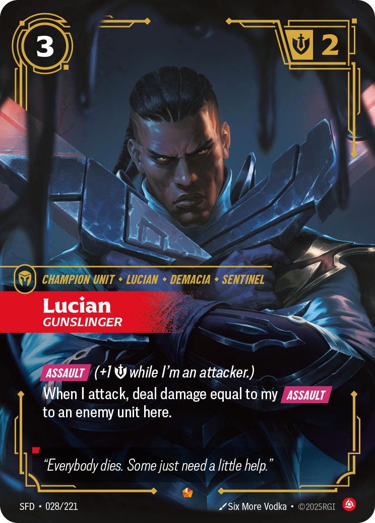 Lucian, Gunslinger — SFD — Epic — Unit