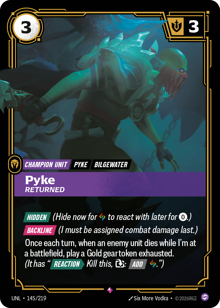 Pyke - Returned — Unleashed — Rare — Unit