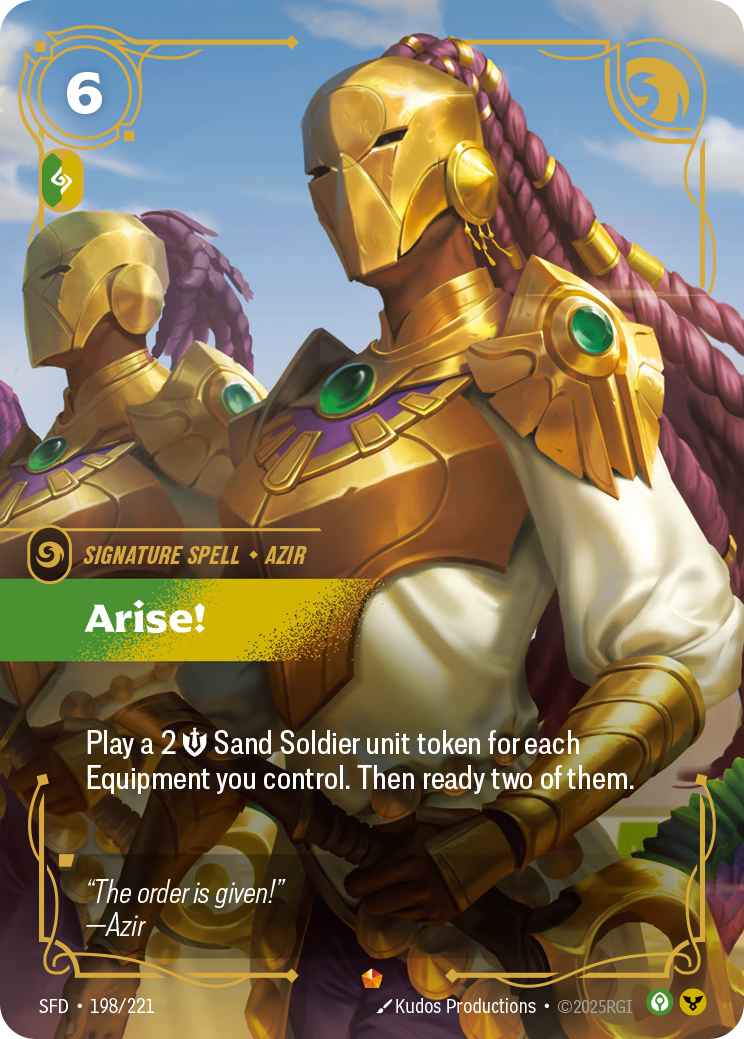 Arise! — SFD — Epic — Spell