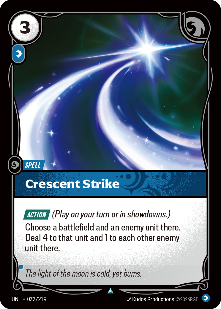 Crescent Strike — Unleashed — Uncommon — Spell