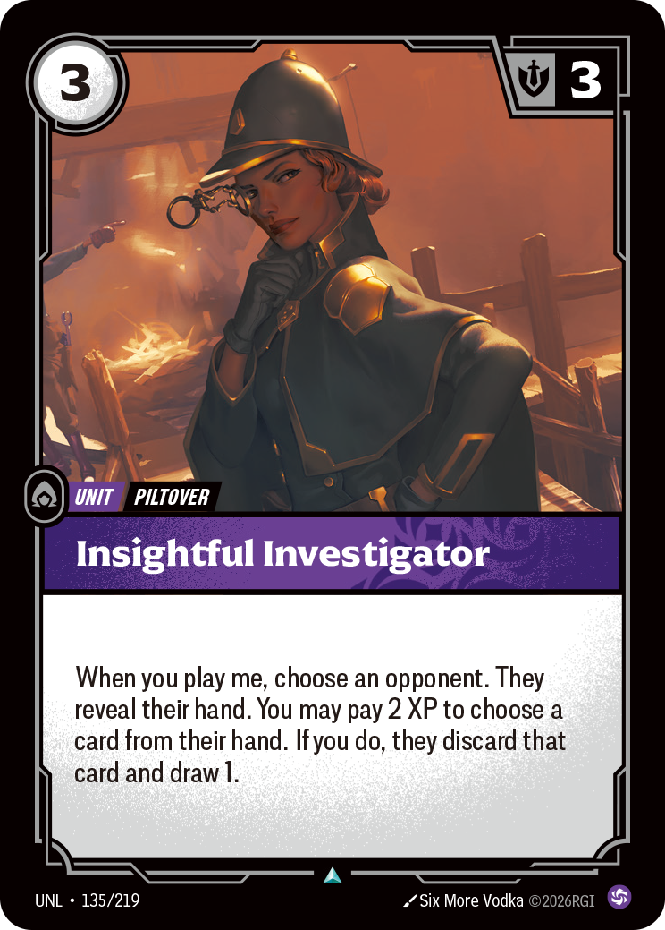 Insightful Investigator — Unleashed — Uncommon — Unit