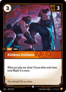 Kinkou Initiate — Unleashed — Common — Unit