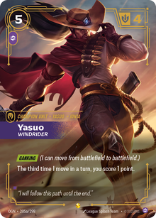 Yasuo, Windrider — Origins — Showcase — Unit