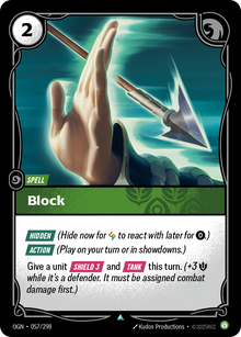 Block — Origins — Uncommon — Spell