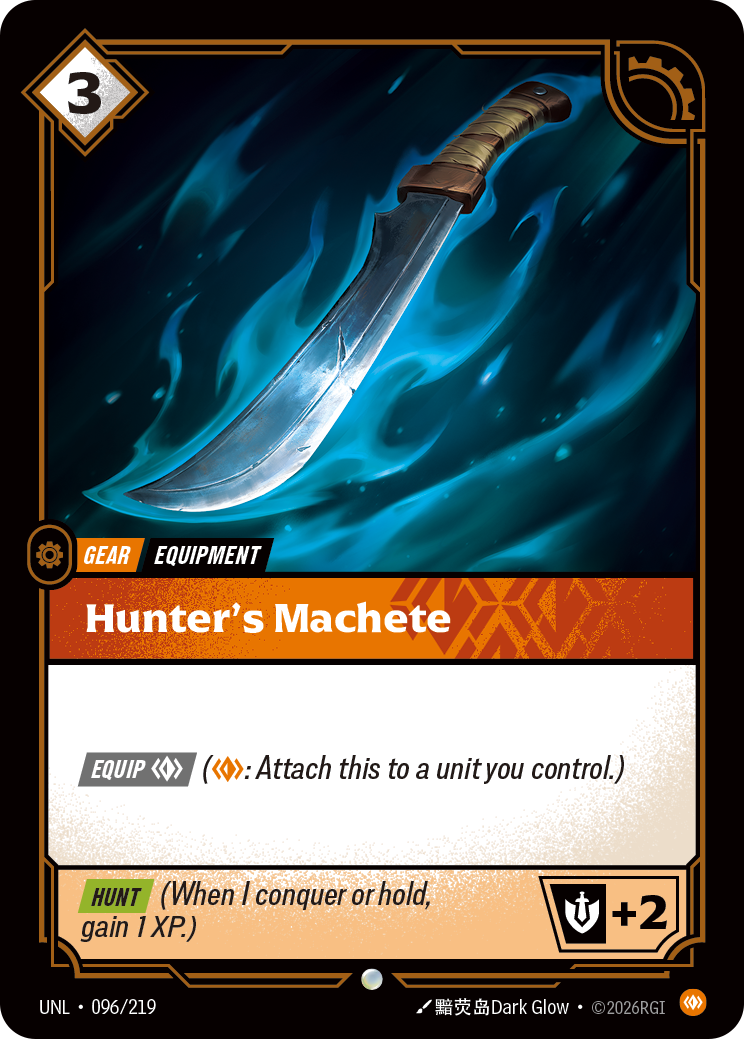 Hunter's Machete — Unleashed — Common — Gear