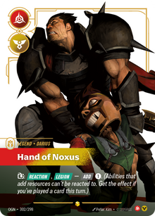 Hand of Noxus — Origins — Showcase — Legend
